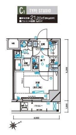 メインステージ立川の物件間取画像